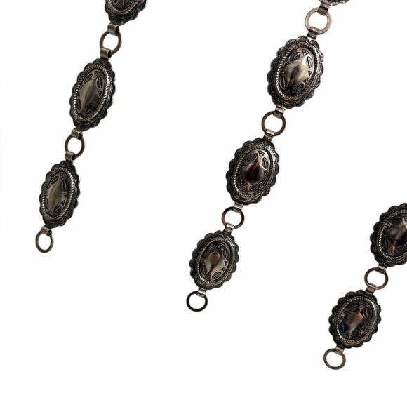 THREE Vintage 1950s Sanford Conchas Belt Silver - 33\